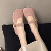 Soft-soled Single Shoes Women's 2025 New Spring and Summer with Skirts Flat-soled Mary Jane Shoes Versatile Evening Doudou Shoes