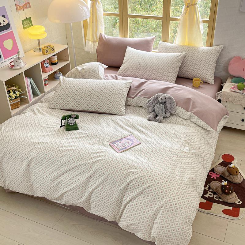 Элегантный синий цветочный узор пододеяльник комплект 100% хлопок мягкий приятный для кожи комплект постельного белья размера Queen одеяло чехол наволочки