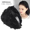 Women's Korean Lace Floral Non-Slip Hairband with Teeth for Covering White Hair and Washing Face.