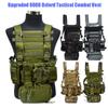 Tactical Combat Vests Men's Hunting Vest Paintball Game Repackable Chest Rig With Molle Strap Detachable Pouch.