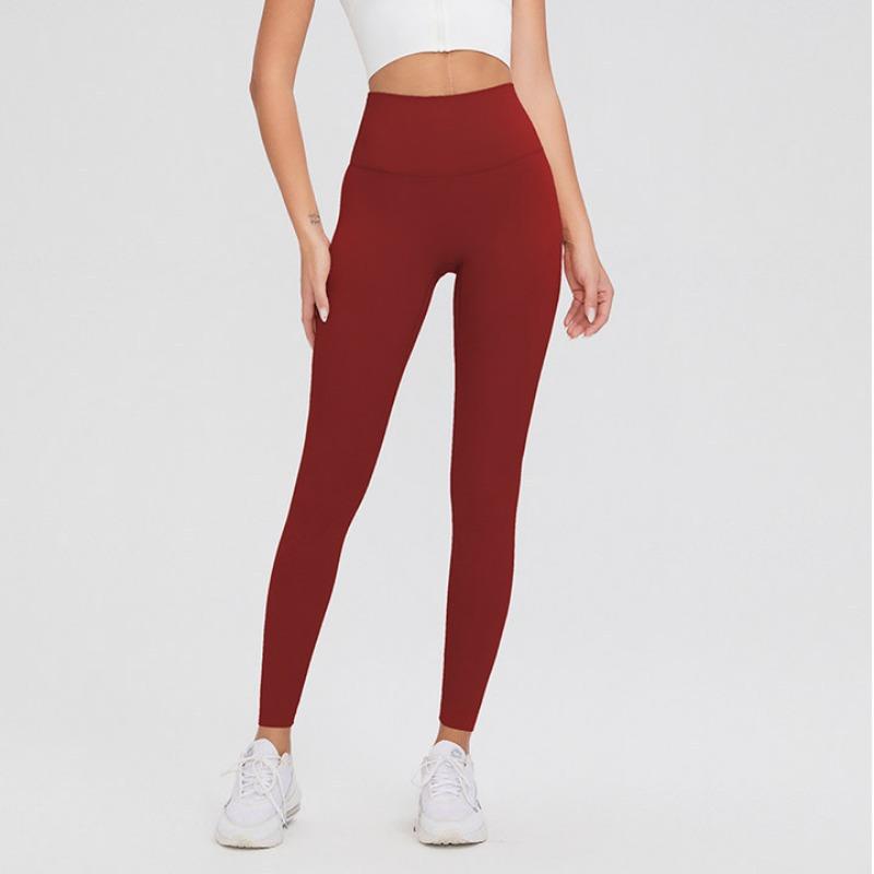 Autumn and Winter Nude Yoga Pants Women's High Waist Peach Hip Lift Sports Fitness Pants Quick-drying Tight Trousers