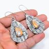 Maligano Jasper Gemstone Handmade 925 Sterling Silver Jewelry Earring 2.36" SU-10146
