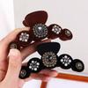 Clip Winter Rhinestone Baroque Women Hair Claws Crystal Shark Clip Korean Ponytail Holder Hairgrip