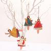 Christmas Decoration Creative Iron Art Handmade Painting Angel Girl Pendant Christmas Tree Pendant Accessories Supplies