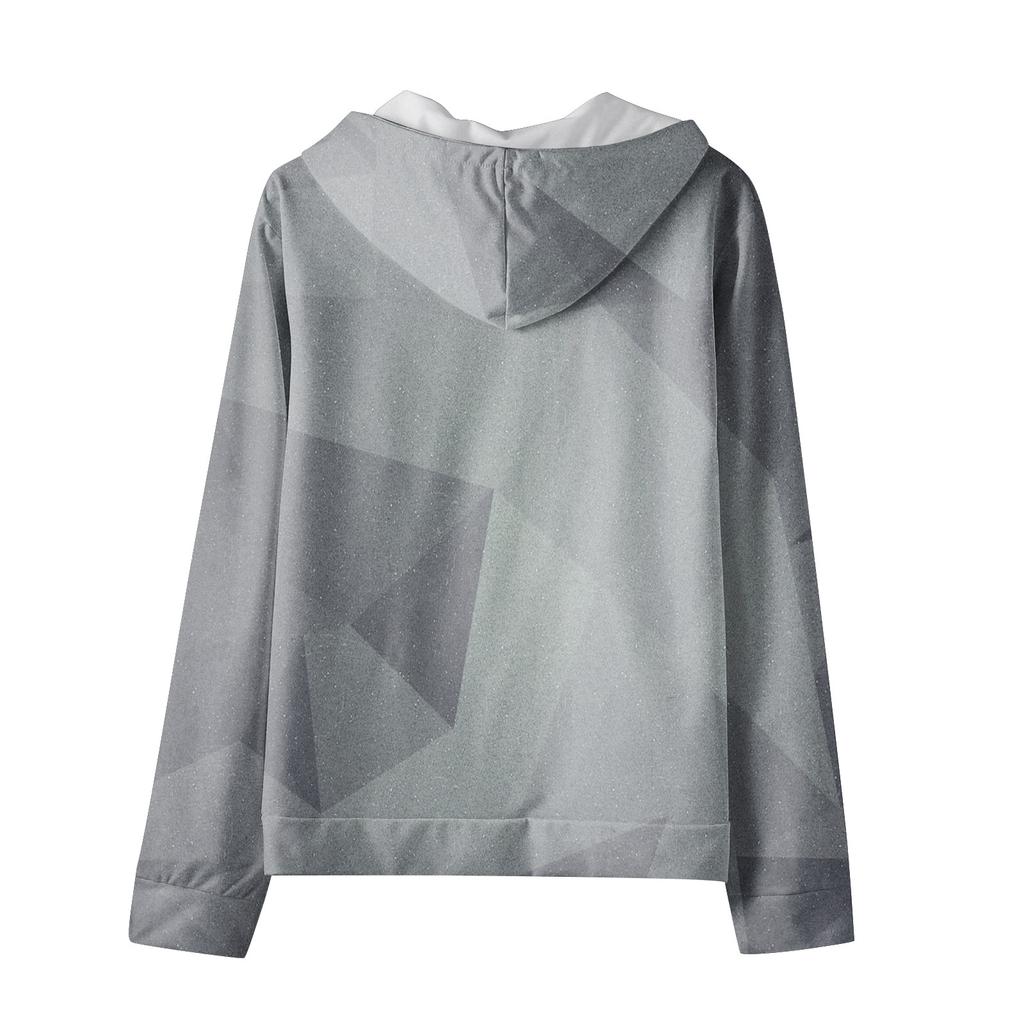 Men's Zipper Sweater Coat Printed Fashion Hooded Sweater