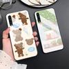 Cute Bear Duck Phone Case For Samsung Galaxy A72 A22 A21s A03 Core A52 A70 A71 A73 A53 A13 5g A03 A42 Tempered Glass Cover