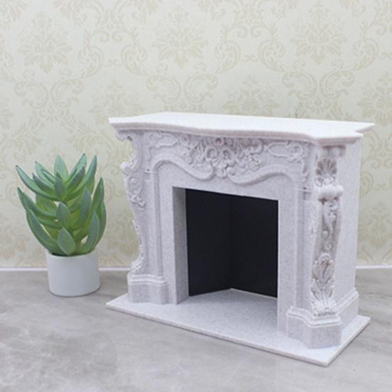 Mini Fireplace Model Toy for 1:12 Doll Houses Realistic Pretend Play Display Fireplaces European Style Hearth Model Accessories Photography Prop