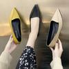 Flat Shoes Women's 2025 Early Spring New Pointed Flat Doudou Shoes Internet Celebrity Soft Leather Soft Sole Versatile Ladyshoes Tide