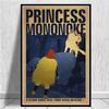 Japan Anime Princess Mononoke Canvas Painting Posters and Prints Wall Art Pictures for Living Room Cuadros Home Decoration No Frame