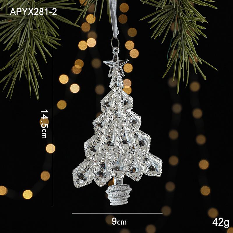 Transparent Acrylic Angel Ornament - Ice Crystal Christmas Tree Decoration