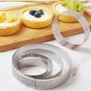 Steel Perforated Muffin RingsCake Mold Heat-Resistant Perforated Cake Mousse Mold Cookies Cutter Pastry Quiche Mold