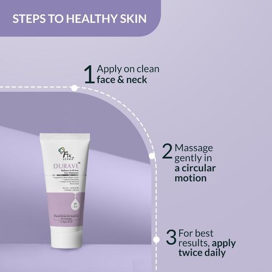 Fixderma Durave Radiance & Oil Free Face Moisturizer with Probiotics | Увлажняющий крем для лица | Увлажняющий крем для лица для женщин и мужчин - 10 г