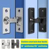 Door Hasp Latch Rustproof Corrosion Resistant Easy Assembly Mini Size 90-Degree Door