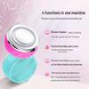 Electric Heated Silicone Face Cleansing & Makeup Removal Brush with EMS and Light Therapy