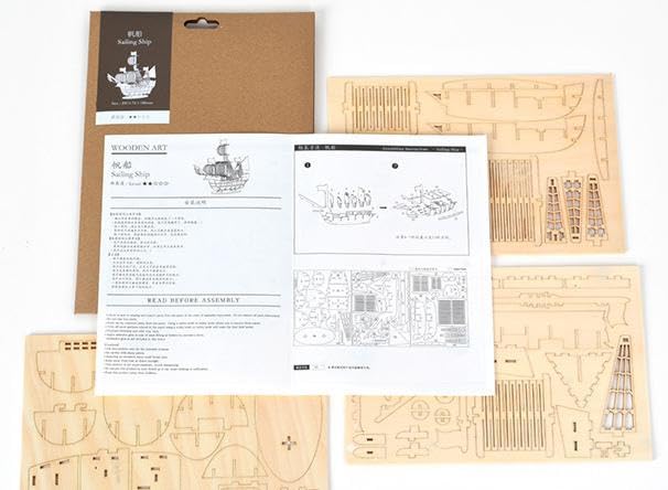 TOKIX 3D Puzzle for Adults 3D Puzzle Wooden Assembly Puzzle Assembly Puzzle for Adults Wooden Puzzle for Adults Craft Kit Wood Plane