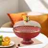 Elegant Fruit Display Bowl with Clear Cover And Drainage System