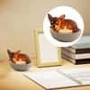 Puppy Candle Holder Handmade Animal Tea Light Candle Holder Cartoon Sleeping Dog Tealight Candle Holder for Dog Lovers Gift Home Decor
