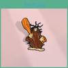 Eyecatching Character Cartoon Pin Brooch In Alloy With Cute And Angry Tree Stump Style
