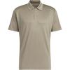 Pure Color Small Logo Pullover Sports Casual Short Sleeve Polo Shirt Men Tops Taupe JI8702