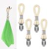 Fashion Outdoor 4Pcs/Set Towel Clips Sturdy Versatile Metal Braided Cotton Loop Clothes Clamps for Bathroom