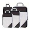 4pcs Travel Luggage Compression Bags, Lightweight Versatile Clothes Organizers, Lightweight Expandable Versatile Dustproof Bags