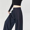 Wide-leg Pants Women's Spring and Summer High-waisted Straight Tube Drooping and Thin Retro Loose Straight Mopping Pants