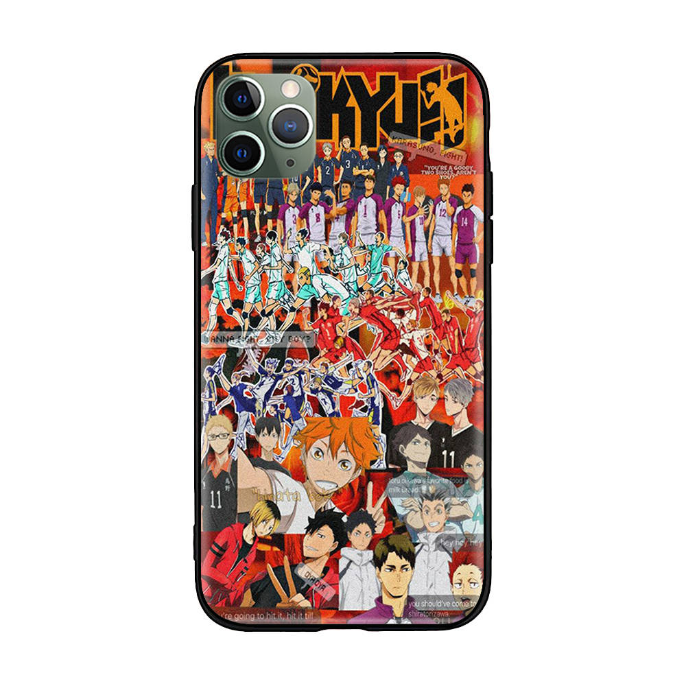 W-2 Haikyuu Anime Soft Case for Xiaomi Redmi 10A 10C 12C 13C 9A 9C 9T A3 A3X Note 8 9 10 11 12 13 Poco F5 F6 M6 X3 X6 C50 C51 C55 C65 Pro Plus 4G 5G