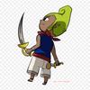Cartoon The Legend Of The Wind Waker Princess Iron On Heat Transfer Printing Vinyl Patches Sticker for Clothes DIY Appliques Washable Patches