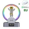 Multifunctional Wireless Charger Stand Alarm Clock Speaker RGB Light TF Fast Charging Station for iPhone X 11 12 13 14
