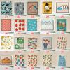 1PC Kitchen Printed Absorbent Dishcloth Cellulose Cleaning Cloths Wet Dry Household Rag Reusable