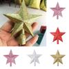 Glitter Star Christmas Tree Topper Ornaments Xmas Event Party Home Decoration Supplies