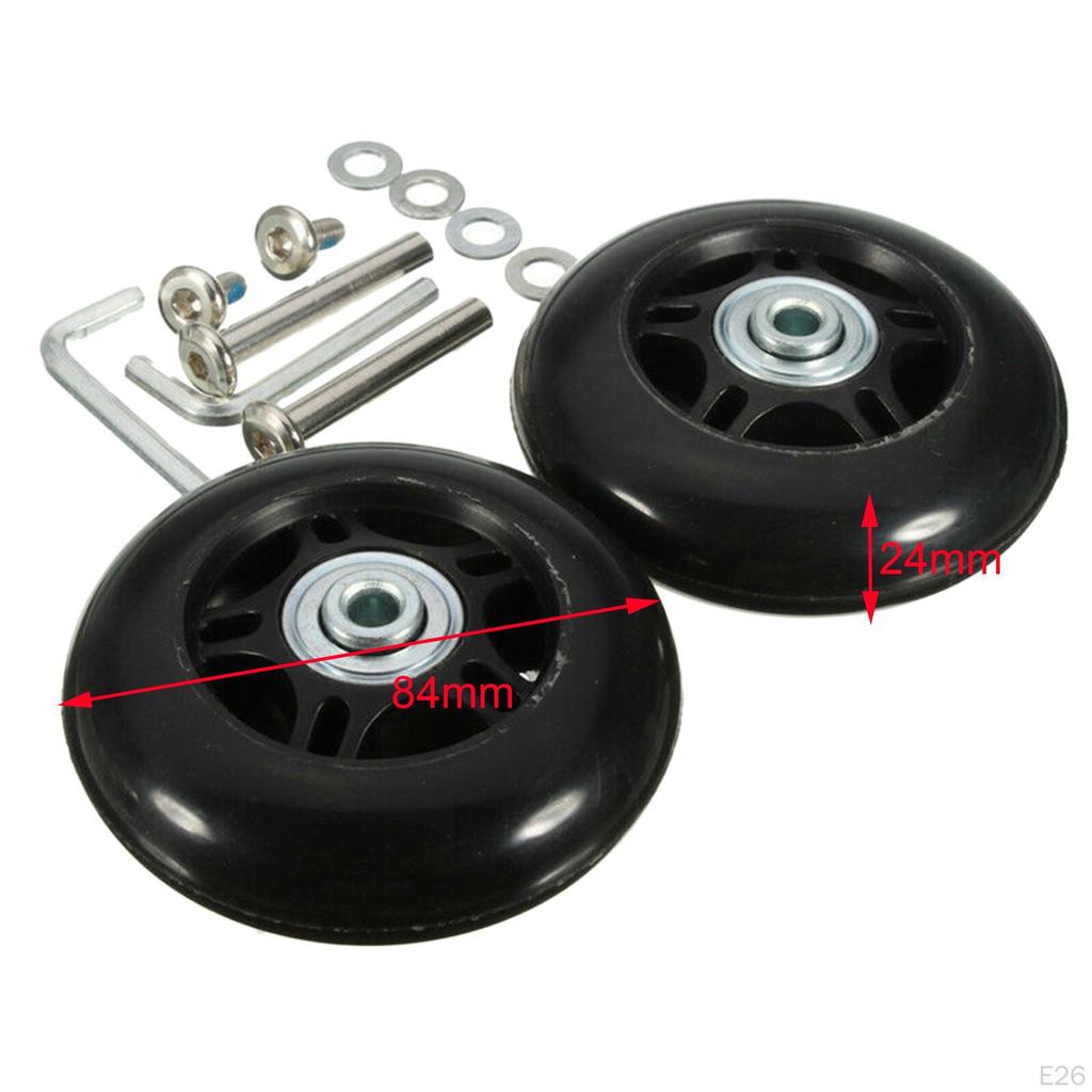 Universal Luggage Wheels Set with Swivel Casters