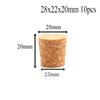 5/100pc Tops DIA 8mm To 58mm Wooden Cork Lab Test Tube Stopper Kettle Pudding Bottle Cork Cap Burette Tube Wood Plug Cork Stopper