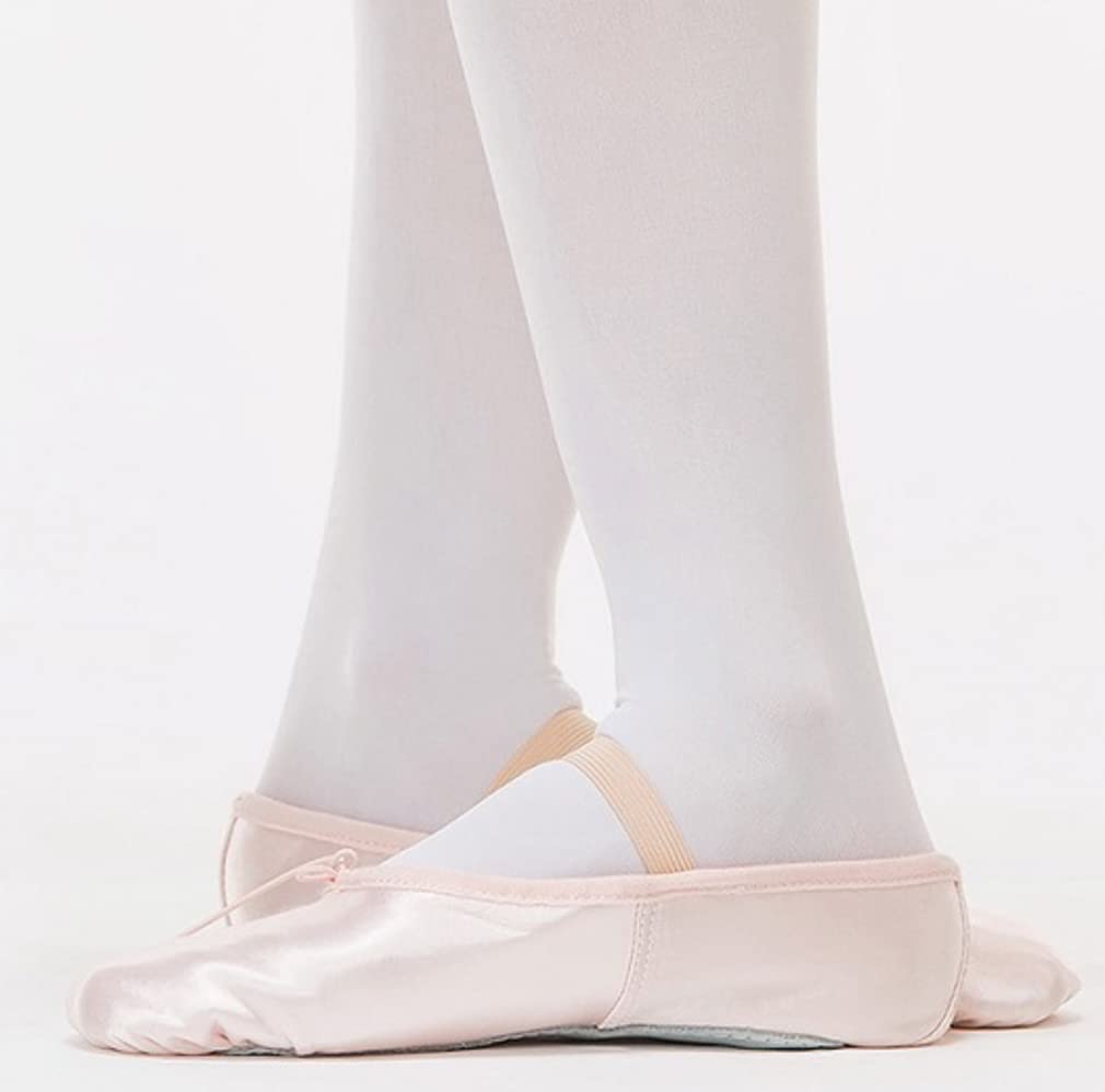 Ballet Specialty Store Mignon Satin Ballet Sansha with Perfect for Kids and Ballet Size Satin Pink Flats, Ribbon, Recitals, 17.5cm,