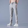 Men's Summer Ice Silk Stretch Casual Pants - Quick-Dry, Ultra-Thin, Loose Fit, Large Size, Straight Trousers