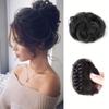 Synthetic Messy Buns Claw Clip In Hair Piece Wavy Curly Hair Bun Ponytail Extensions Scrunchie Hairpieces Hair Accessories