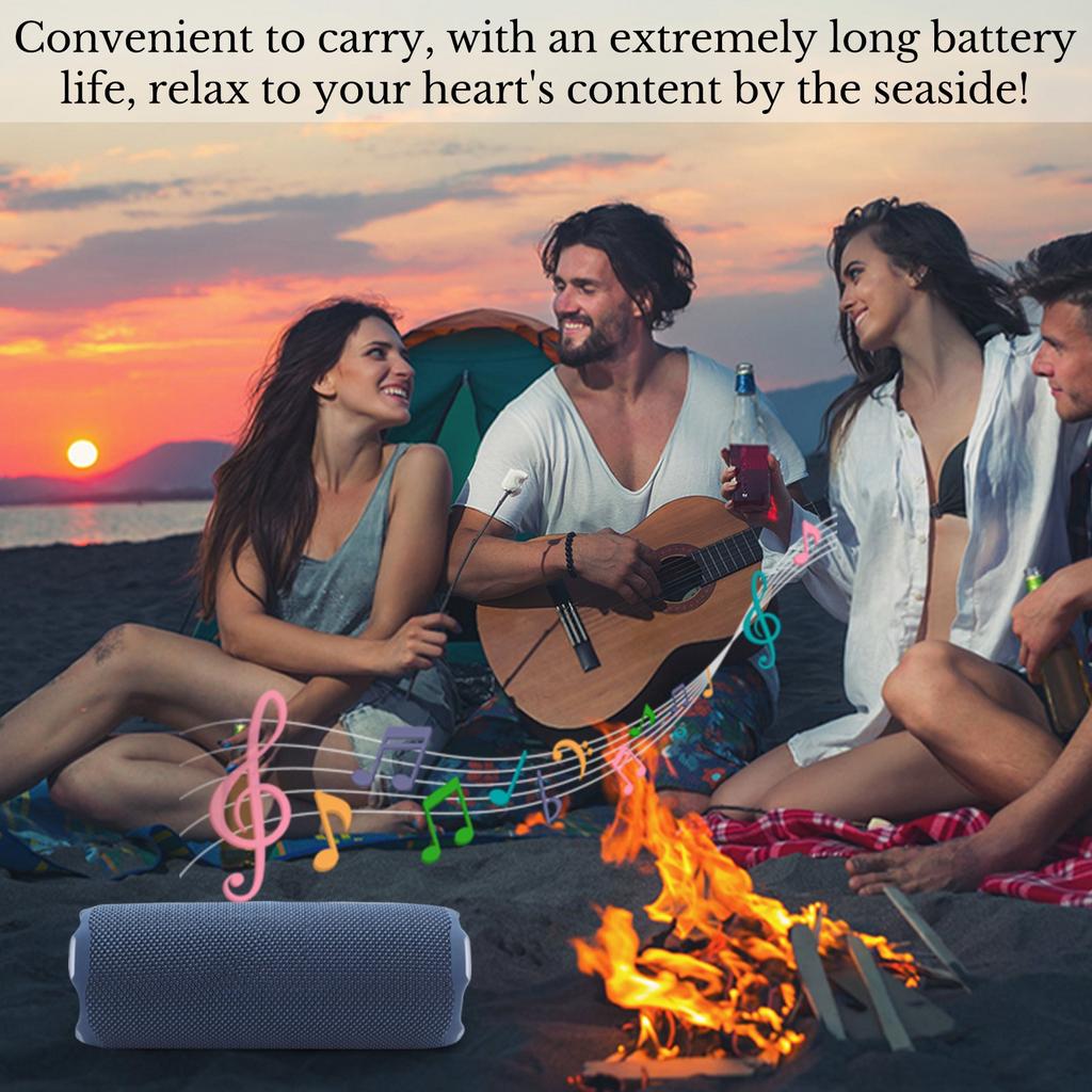 FLIP 7 Bluetooth Speaker  Portable IPX7 Waterproof Wireless Outdoor Speaker