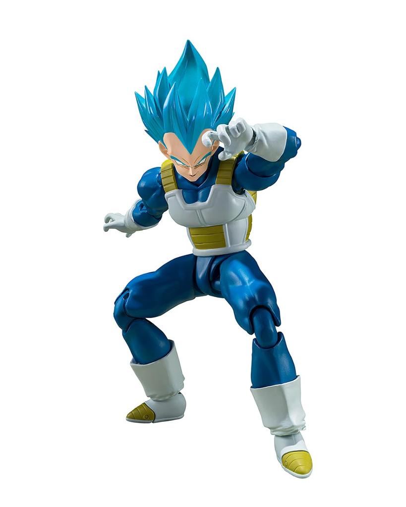 TAMASHII NATIONS S.H.Figuarts Dragon Ball Super Super Saiyan God Super Saiyan Vegeta - Unwavering Saiyan Pride - Approximately 135mm PVC & A