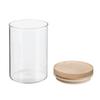 Glass and Wood Storage Jars with Airtight Lid Atmosphera - Airtight Jar 0.6 Liter