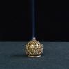 Incense Burner Feng Shui Lotus Zen Coil Holder Censer for Aromatherapy Tea House Meditation Tabletop Decoration