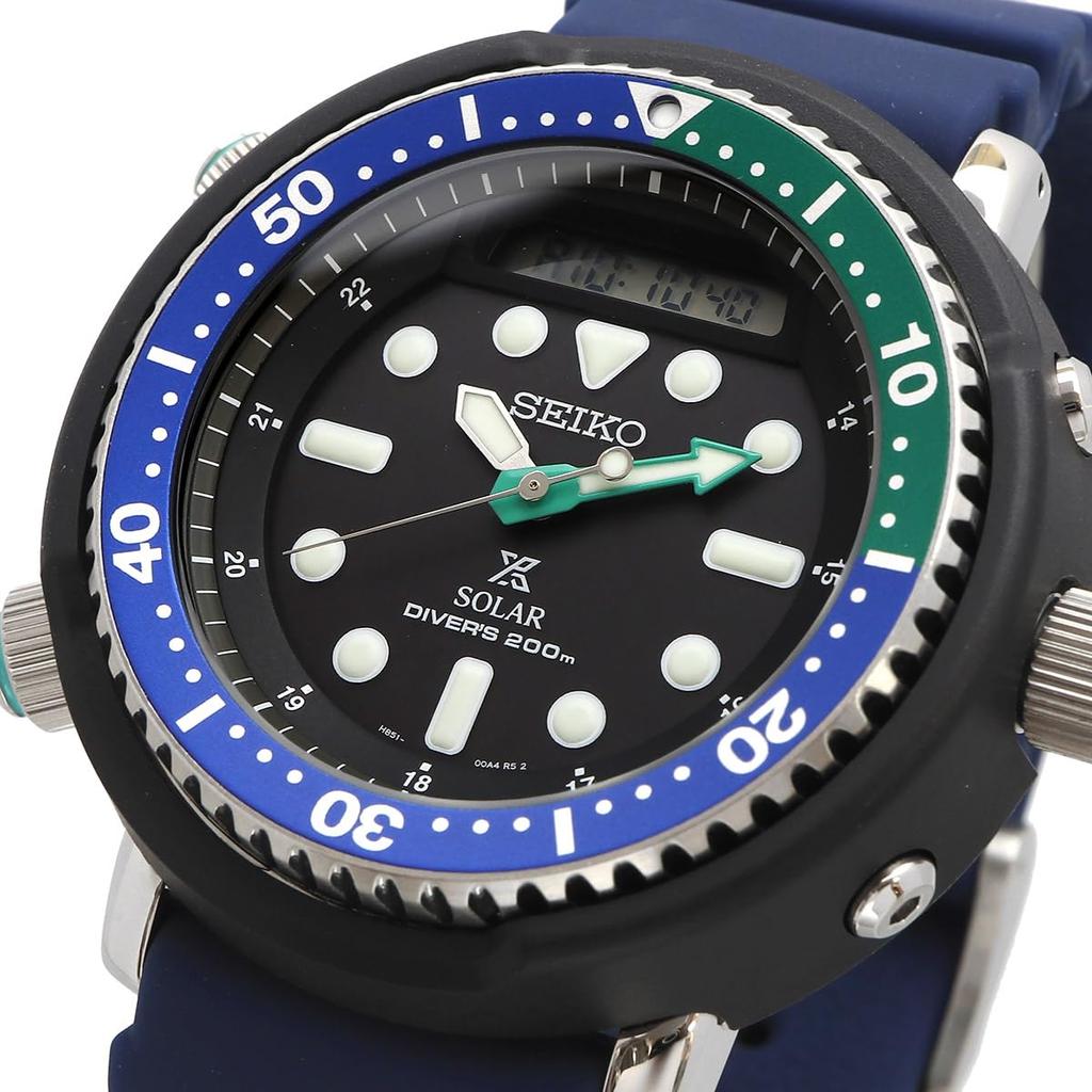 Seiko Watch PROSPEX SOLAR Analog Digital PROSPEX Solar Diver SNJ039P1 Tropical Lagoon Black [Seiko] DIVER'S Men's [Item]