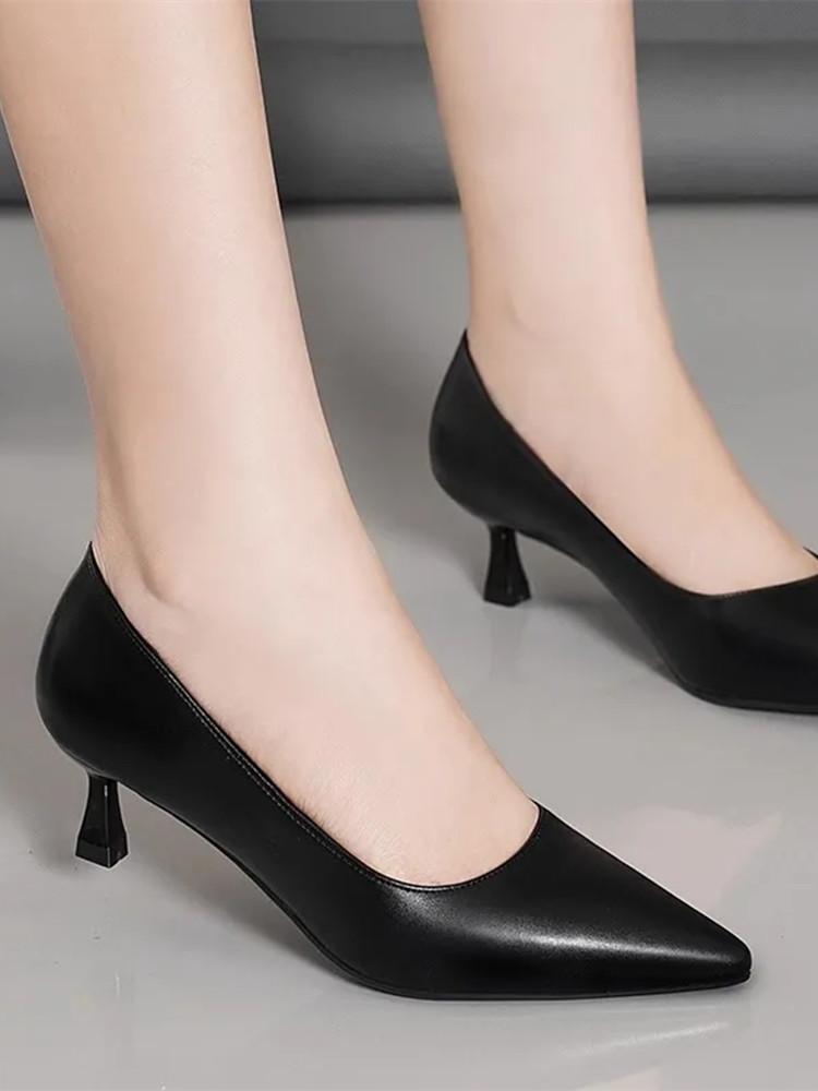 Women Cute Light Weight Slim Spike High Quality Stiletto Heel Shoes Lady Classic Office Career Work Heel Pumps Ba429