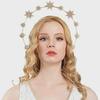 Baroque Star Rhinestone Gold Headband: European & American Style Bridal Headdress