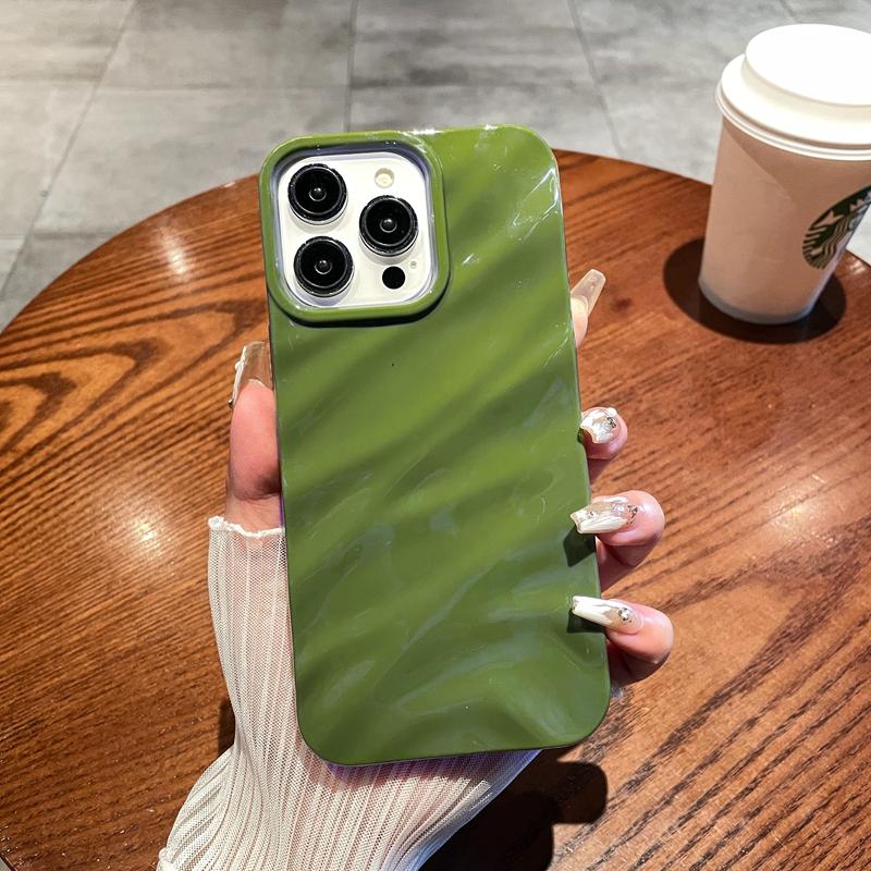 Soft Candy Wavy Pattern Phone Case For iPhone 11 12 13 14 15 Pro Max X Xs Max XR 7 8 Plus SE Shockproof Bumper Cover