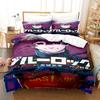 Blue Lock Bedding Set Hot Cartoon Anime Duvet Cover Set King Queen Twin Double Size Comforter Cover Set For Teens and Boys
