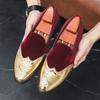 Fashion Luxury Designer New Britain Royal Pointed Velvet Brogue Leather Shoes For Men Casual Loafers Formal Dress Footwear