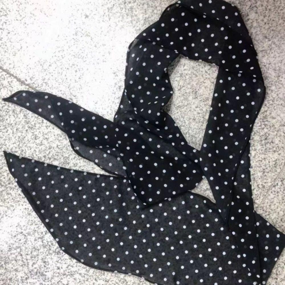 195*4cm Long Neck Scarf Leopard Print Neckerchief Retro Leopard Scarf Women