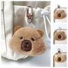 Fluffy Capibala Plush Doll PP Cotton Kapibala Backpack Pendant Cute Capybara Plush Keychain  Kids