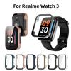 Чехол-защитная пленка для Realme Watch 3 Чехол из ПК + Защитное стекло для realme Watch3 Умные часы Защитная рамка