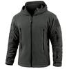 Men's Warm Tactical Fleece Jacket Zip Up Thicken Polar Hoodie Winter Outdoor Sport Hiking Hooded Coat Pocket